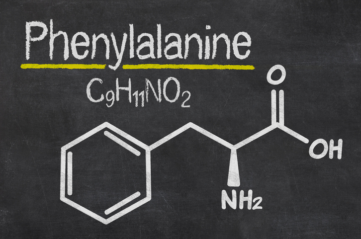 Formule chimique de la phénylalanine