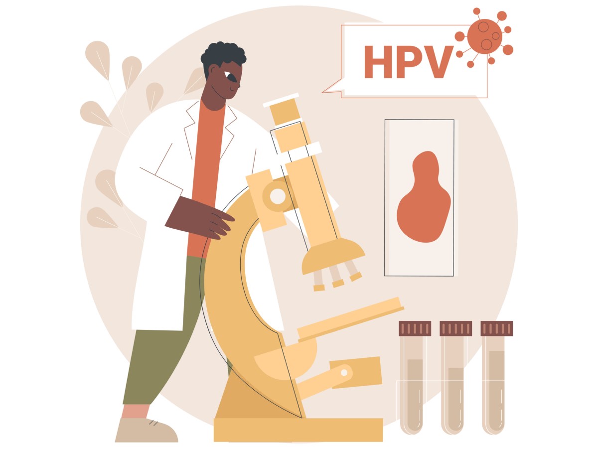 Animation HPV avec microscope et recherche