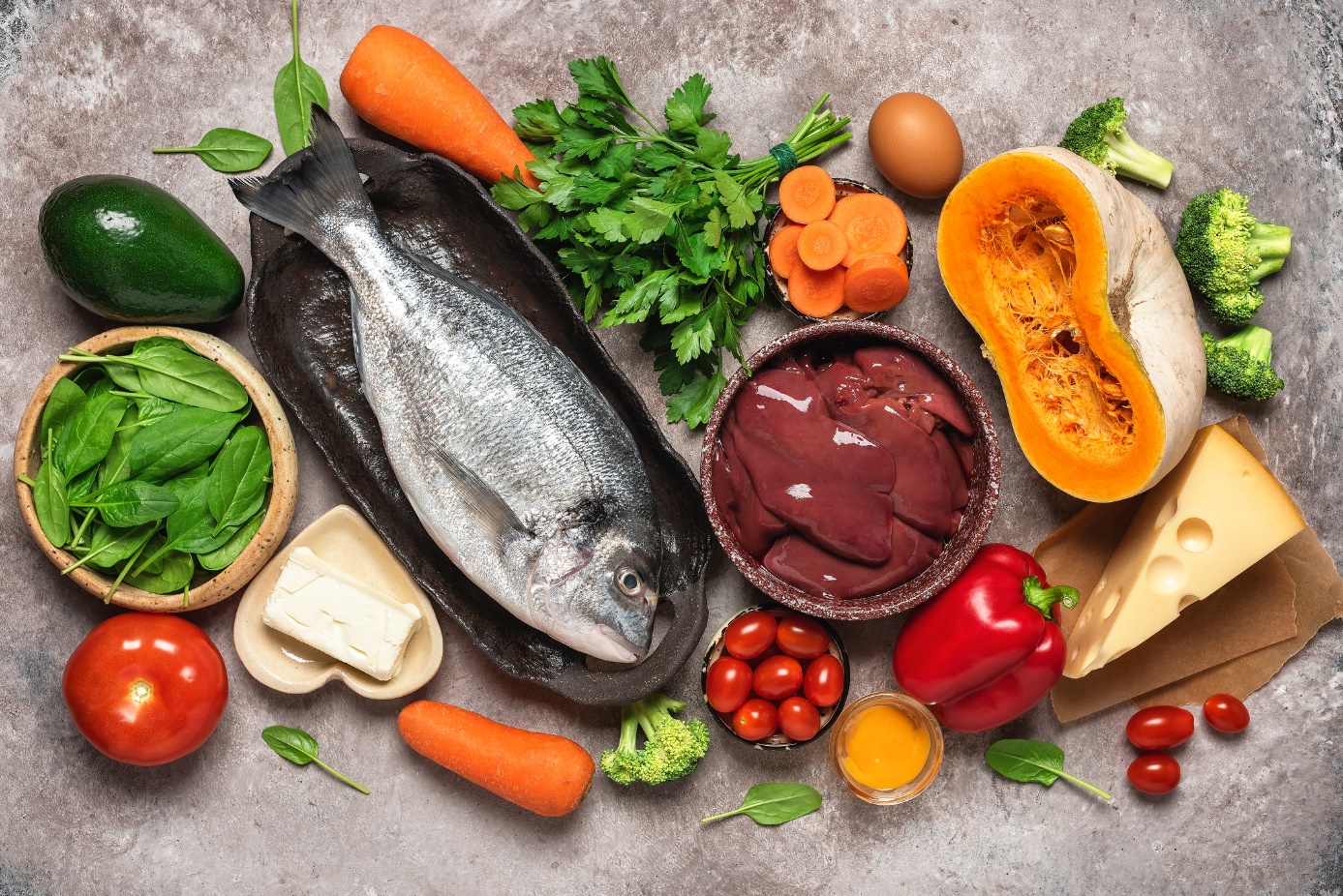 Une alimentation variée et équilibrée suffit à assurer une dose quotidienne de vitamine A.