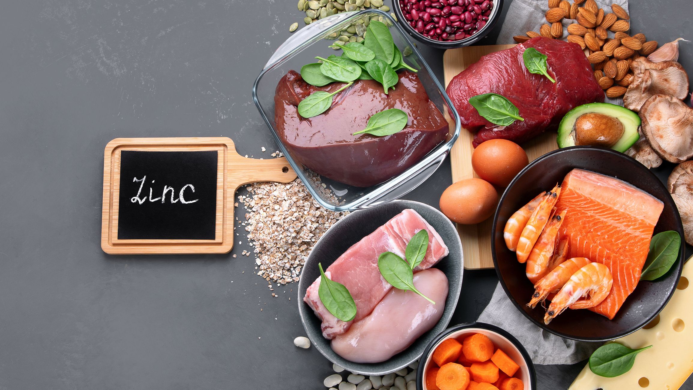 Alimentation riche en zinc