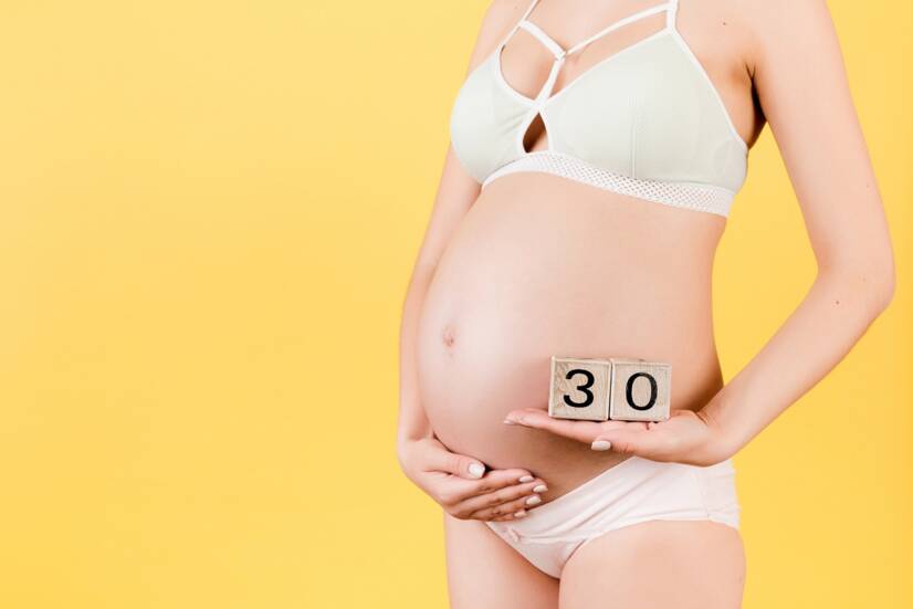 Enceinte de 30 semaines, elle grossit de jour en jour ?