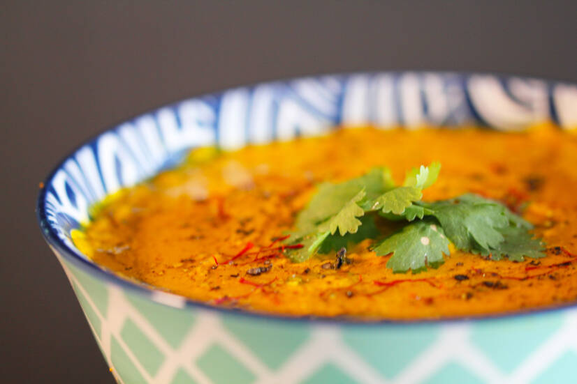 La traditionnelle soupe au potiron dans une version saine ? voici la recette.