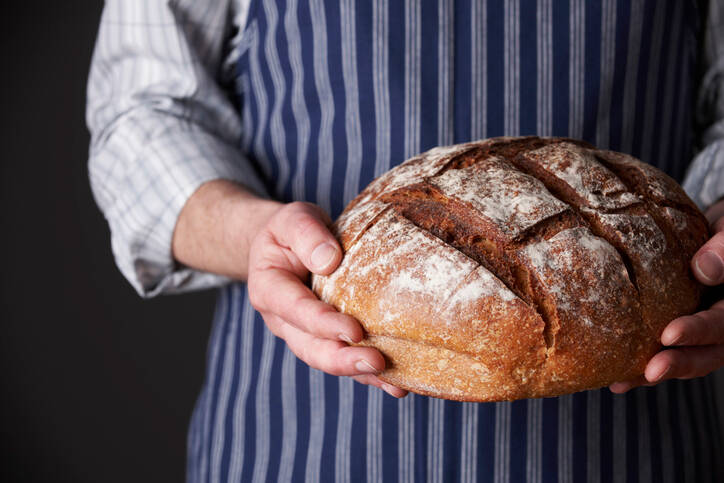 Nous vous proposons une recette de pain au levain fait maison.